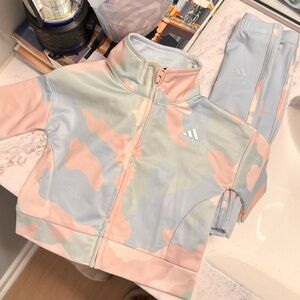 Adidas Baby Soft Pastel Camo Matching Jacket and Pants